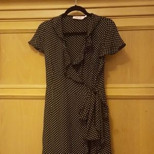 Pink Wheels wrap around dress